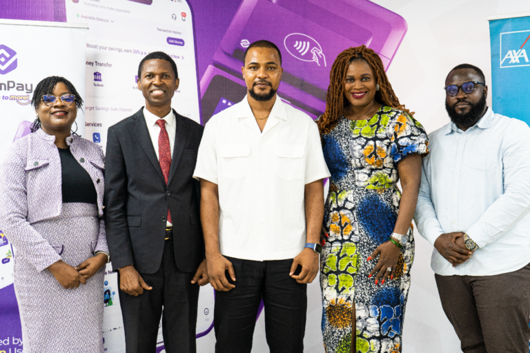 PalmPay and AXA Mansard partner to offer affordable health insurance in Nigeria Oluwatoyin Alao, Tope Adeniyi, Habib Kowontan, Jumoke Odunlami, Olorunfemi Hanson