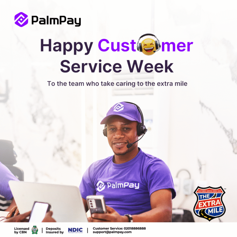 Customer Service Week: PalmPay goes extra mile to keep customers supported and secure
